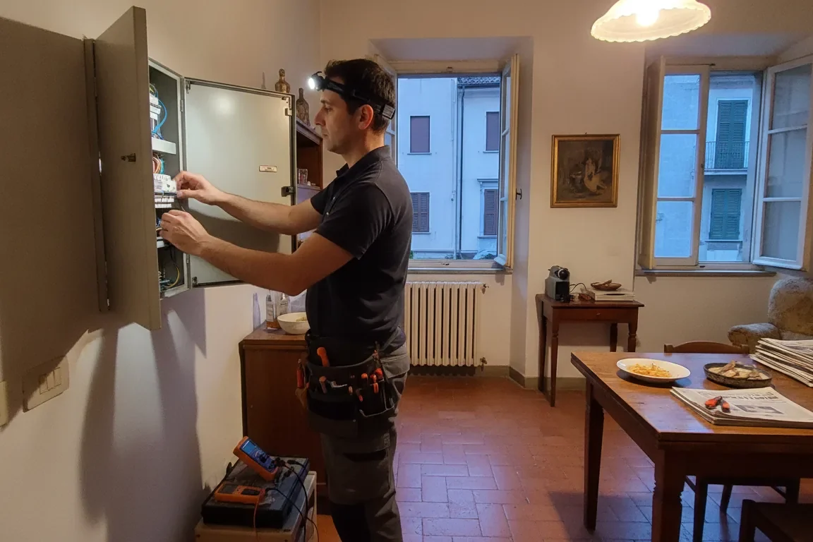Pronto intervento elettricista al lavoro a Como